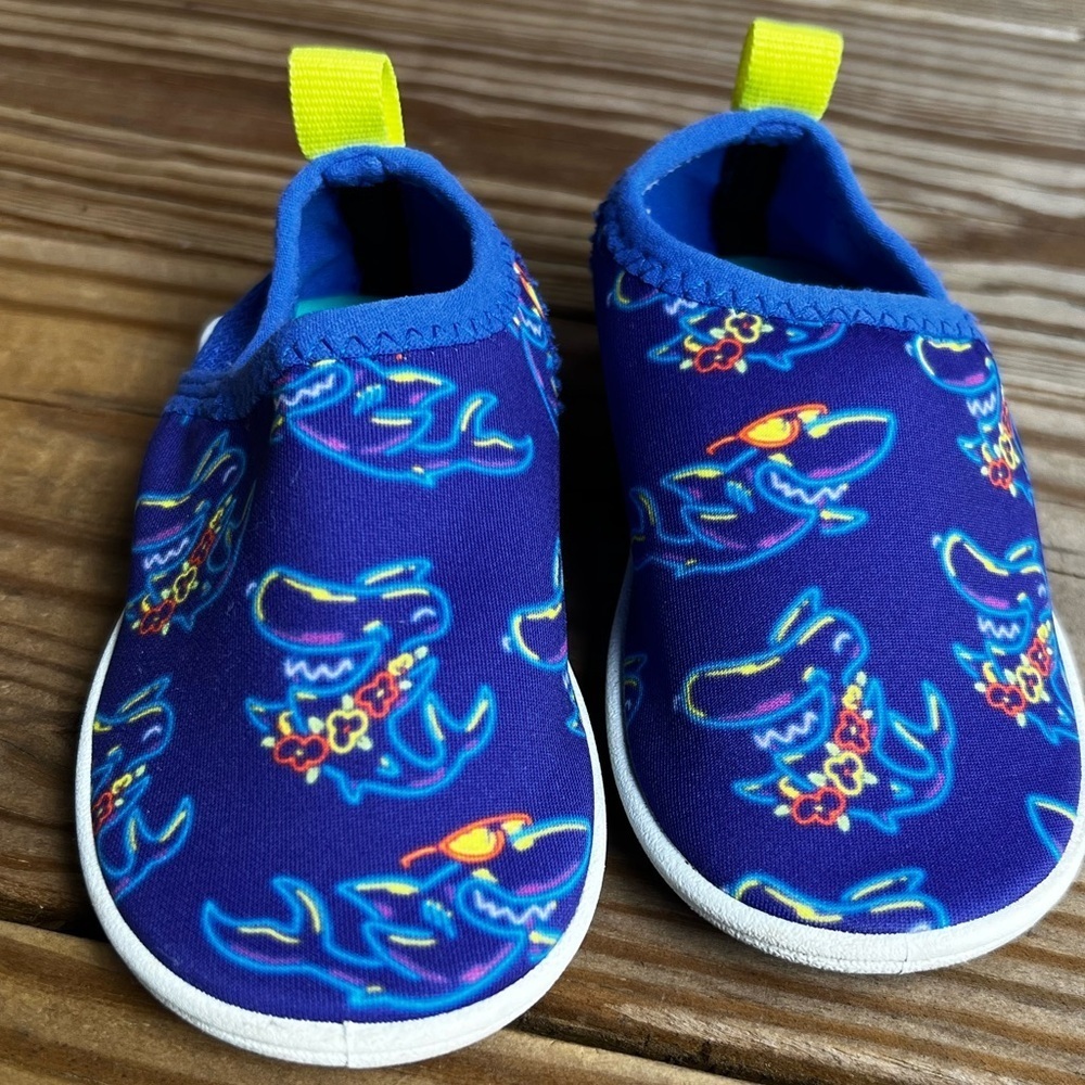 Speedo Blue Shark Toddler Water Shoes 5/6